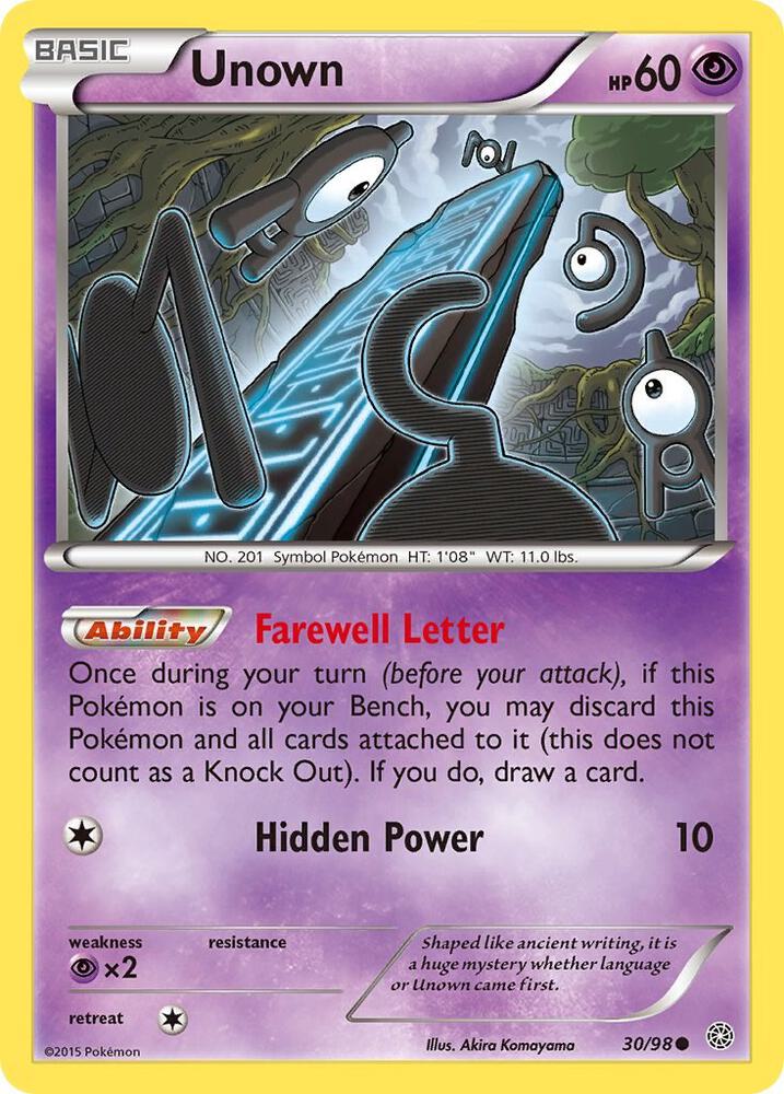 Unown - XY - Ancient Origins (AOR)