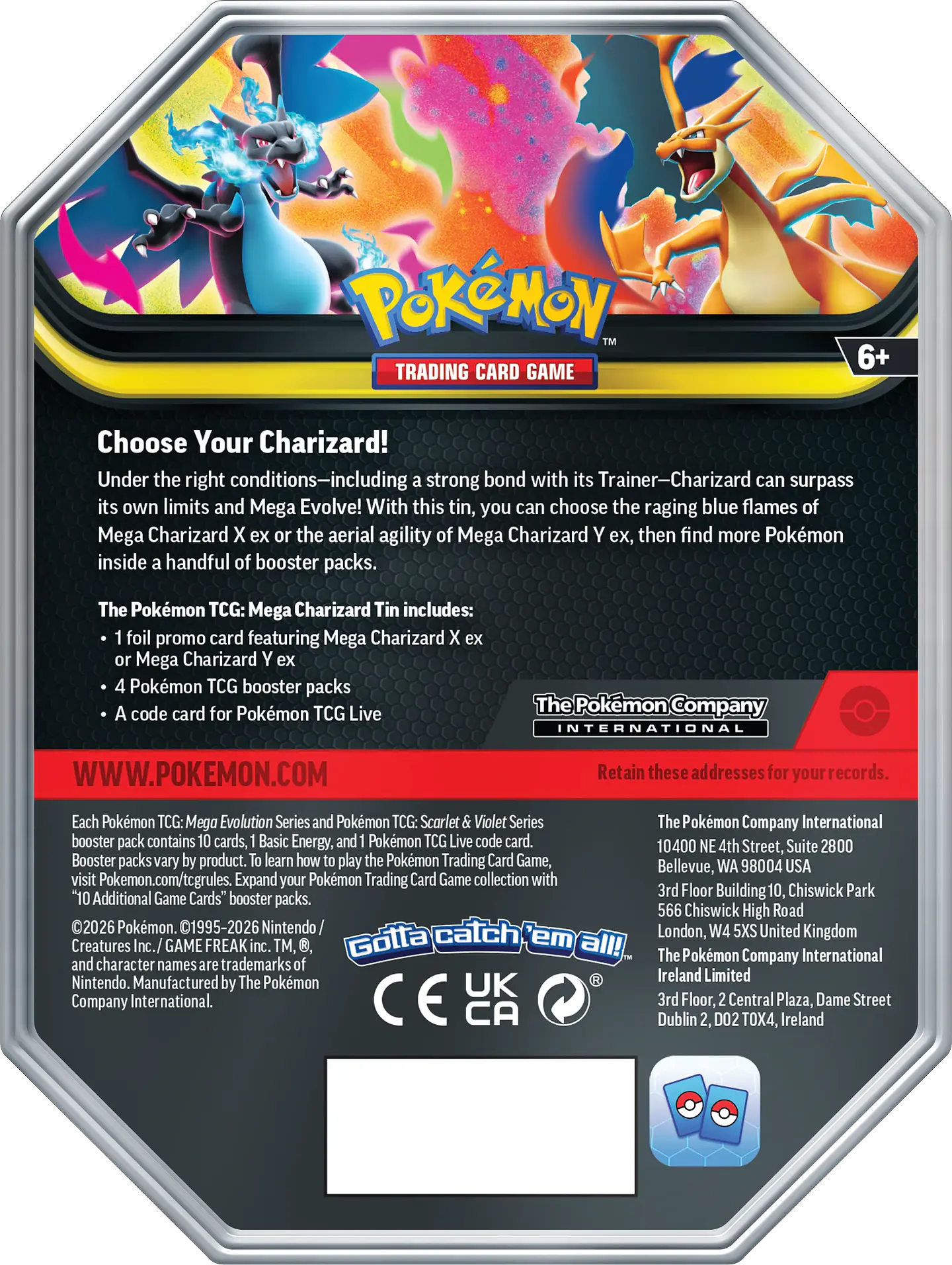 Mega Charizard X tin