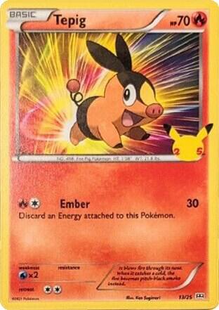 Tepig - 13/25 - McDonald's 25th Anniversary Promos (M21)