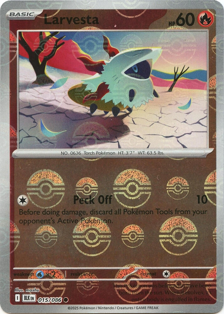 Larvesta (Poke Ball Pattern) - SV: Black Bolt (BLK)