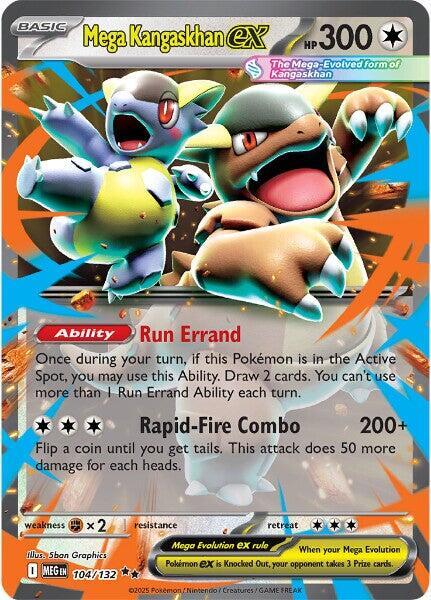 Mega Kangaskhan ex - 104/132 - Mega Evolution Double Rare NM