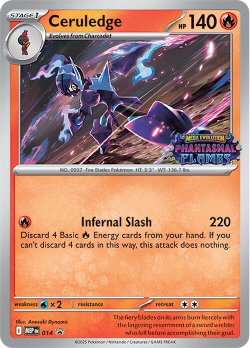 Deck Ceruledge Pre-Release Español