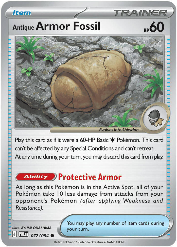 Antique Armor Fossil - ME05: Pitch Black (PBL)