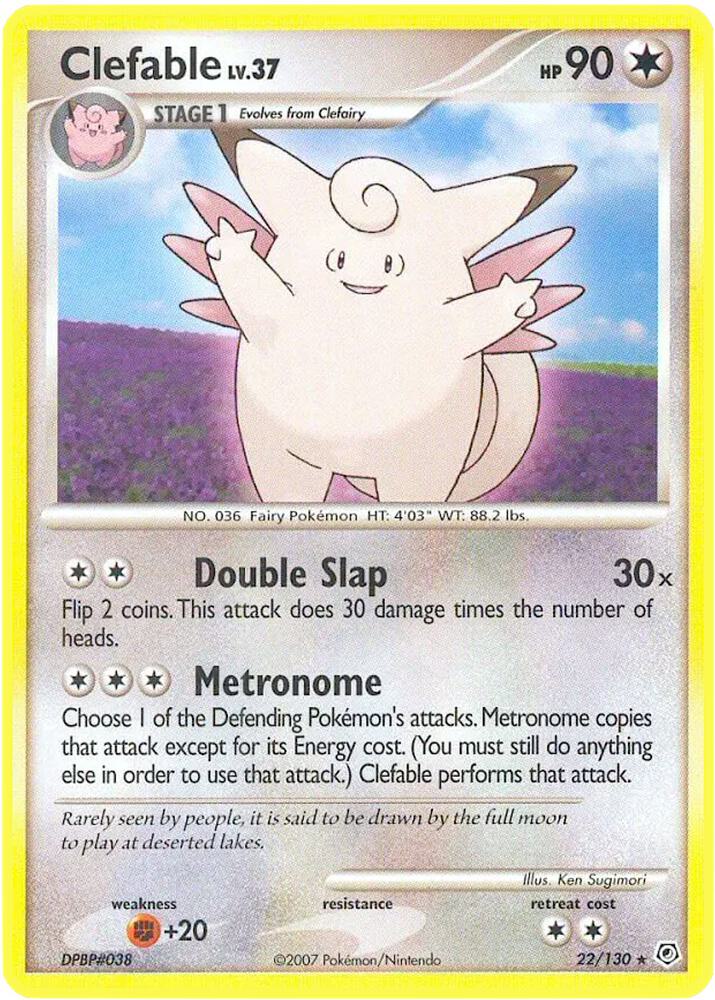 Clefable - Diamond and Pearl (DP)-DAMAGE