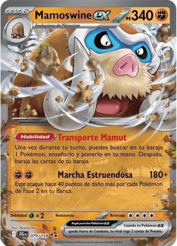 Mamoswine ex - 079/159 - SV09: Journey Together (JTG)