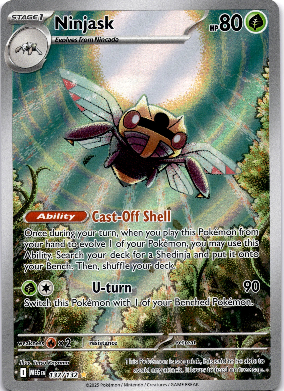 Ninjask 137/132 Illustration Rare Mega Evolution