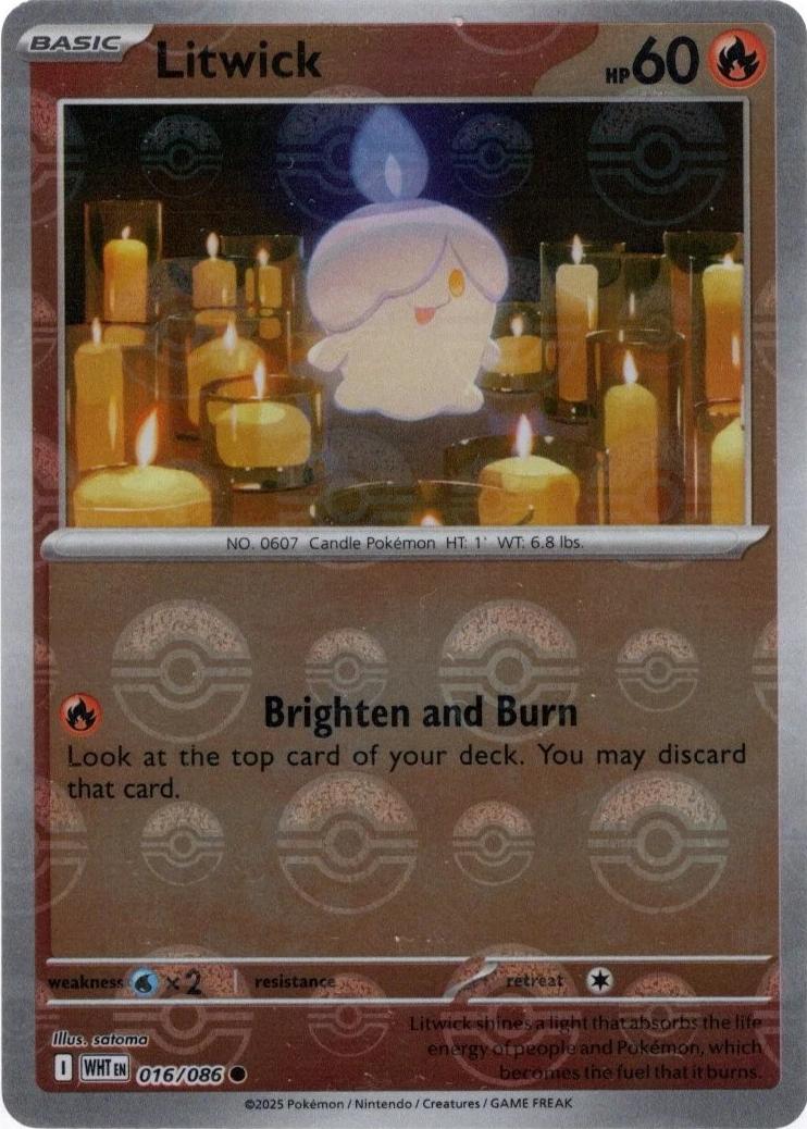 Litwick (Poke Ball Pattern) - SV: White Flare (WHT)