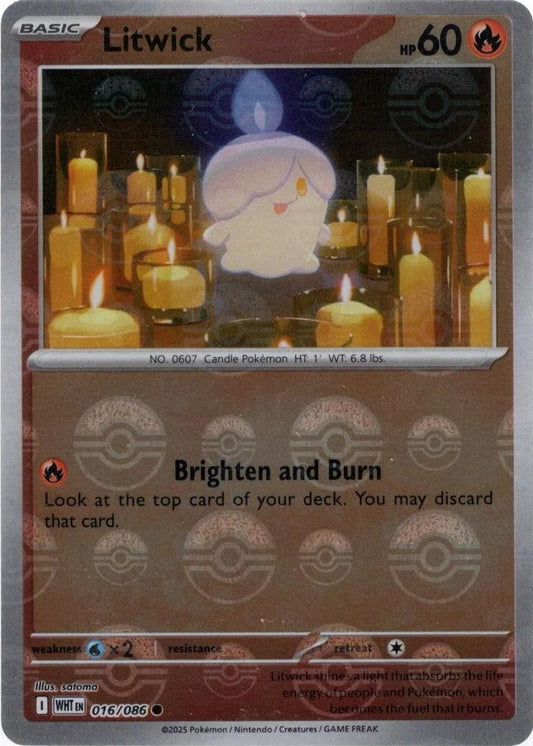 Litwick (Poke Ball Pattern) - SV: White Flare (WHT)