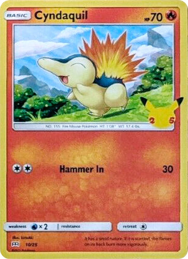 Cyndaquil - 10/25 - McDonald's 25th Anniversary Promos (M21)