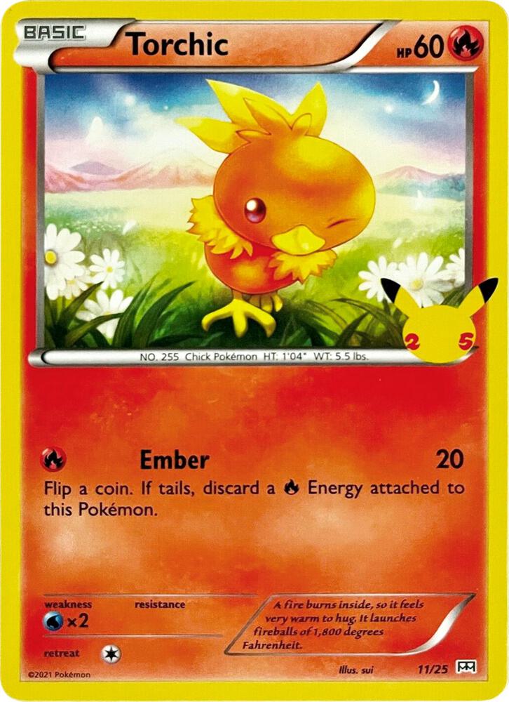 Torchic - 11/25 - McDonald's 25th Anniversary Promos (M21)