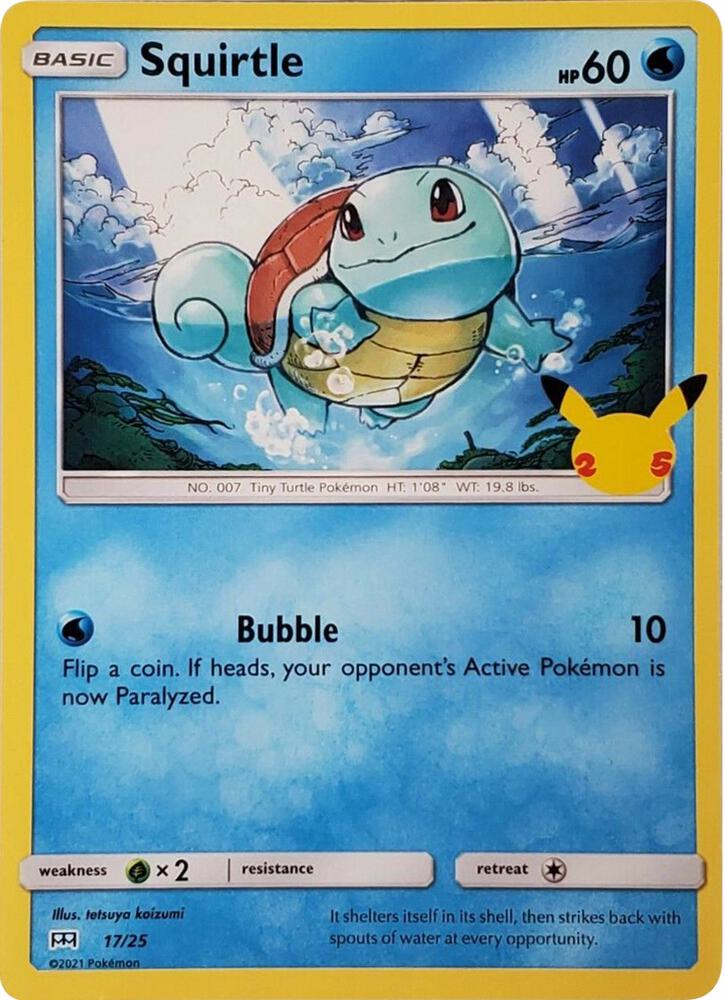 Squirtle - 17/25 - McDonald's 25th Anniversary Promos (M21)