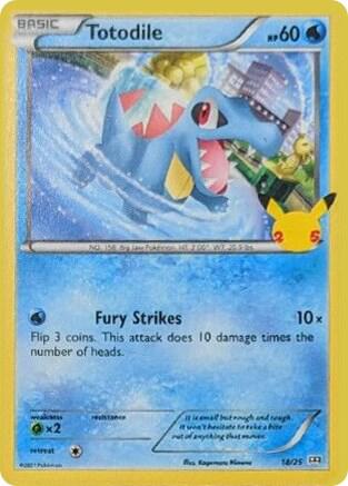Totodile - 18/25 - McDonald's 25th Anniversary Promos (M21)