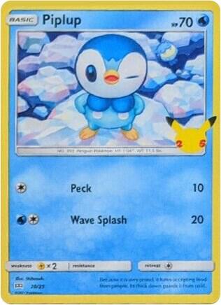 Piplup - 20/25 - McDonald's 25th Anniversary Promos (M21)