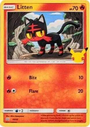 Litten - 15/25 - McDonald's 25th Anniversary Promos (M21)