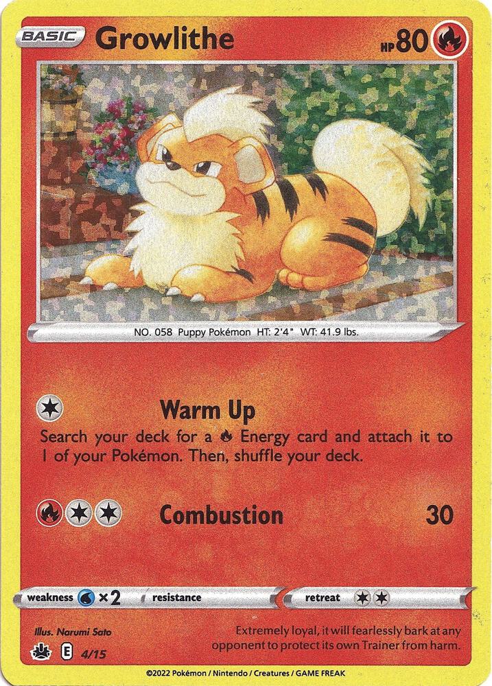 Growlithe - 4/15 - McDonald's Promos 2022 (M22)