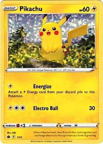 Pikachu - 7/15 - McDonald's Promos 2022 (M22)