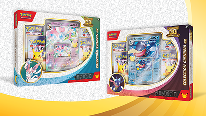 Colección Sylveon ex y colección Greninja ex de Celebración 30.º-COMBO