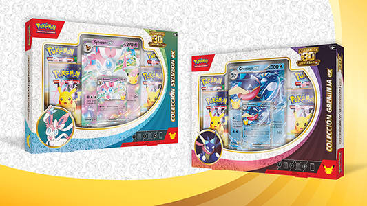Colección Sylveon ex y colección Greninja ex de Celebración 30.º-COMBO