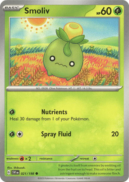Smoliv - 021/198 - SV01: Scarlet & Violet Base Set (SVI)
