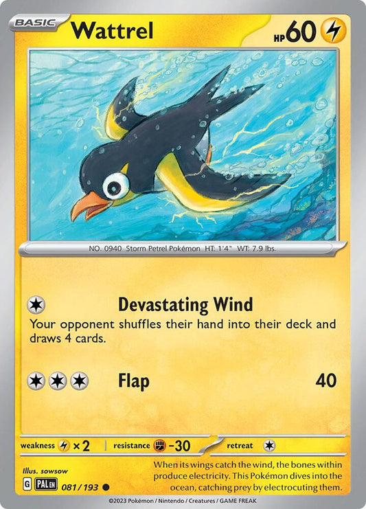 Wattrel - 081/193 - SV02: Paldea Evolved (PAL)