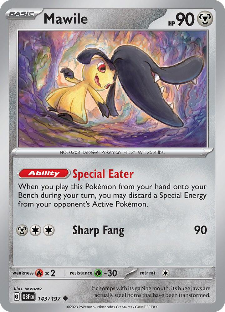 Mawile - 143/197 - SV03: Obsidian Flames (OBF)
