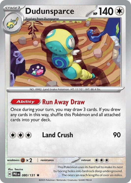 Dudunsparce - SV: Prismatic Evolutions (PRE)