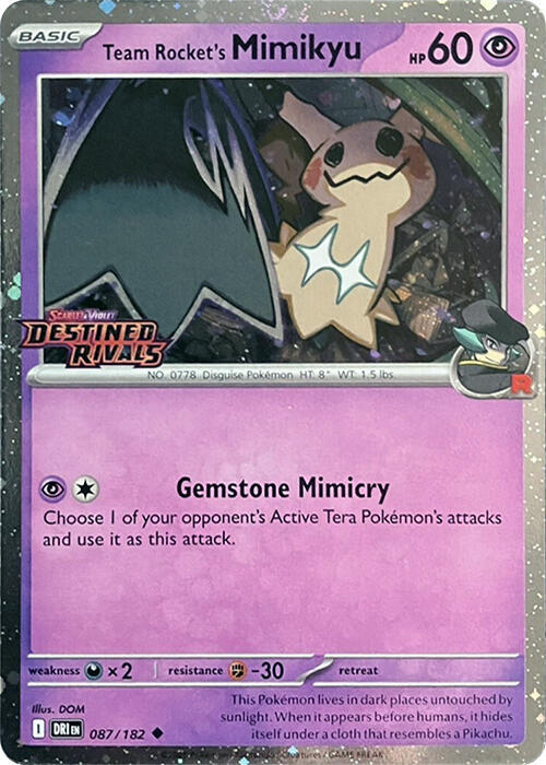 Team Rocket's Mimikyu (Prerelease) - SV10: Destined Rivals (DRI)