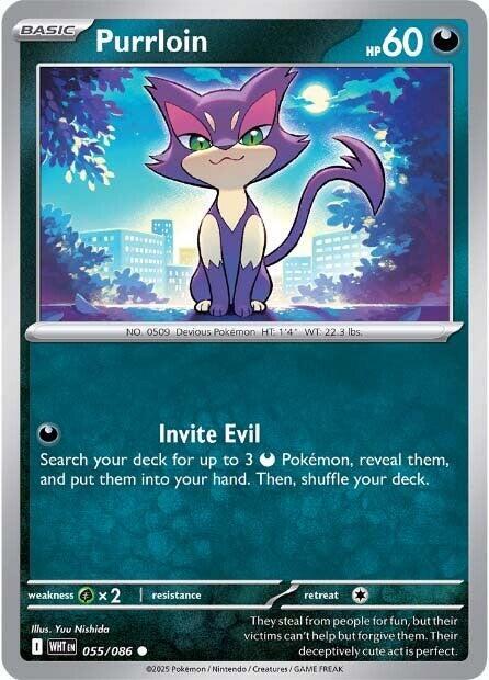 Purrloin (Poke Ball Pattern) - SV: White Flare (WHT)
