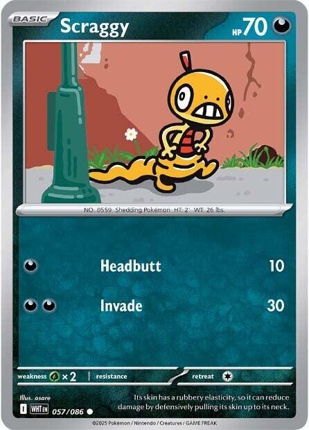 Scraggy (Poke Ball Pattern) - SV: White Flare (WHT)