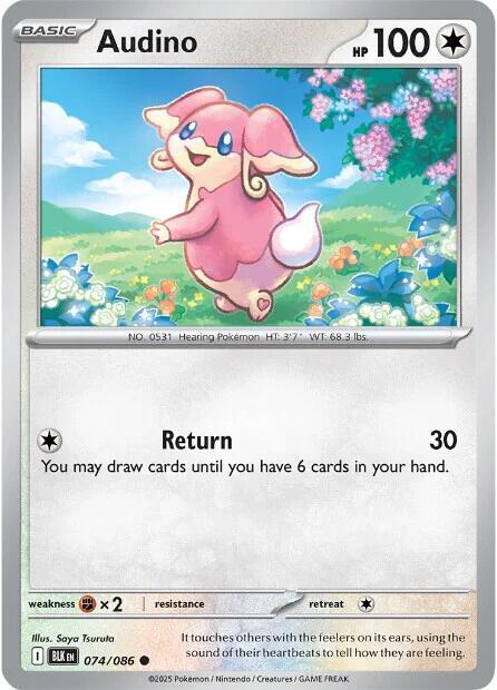 Audino - 074/086 - SV: Black Bolt (BLK)