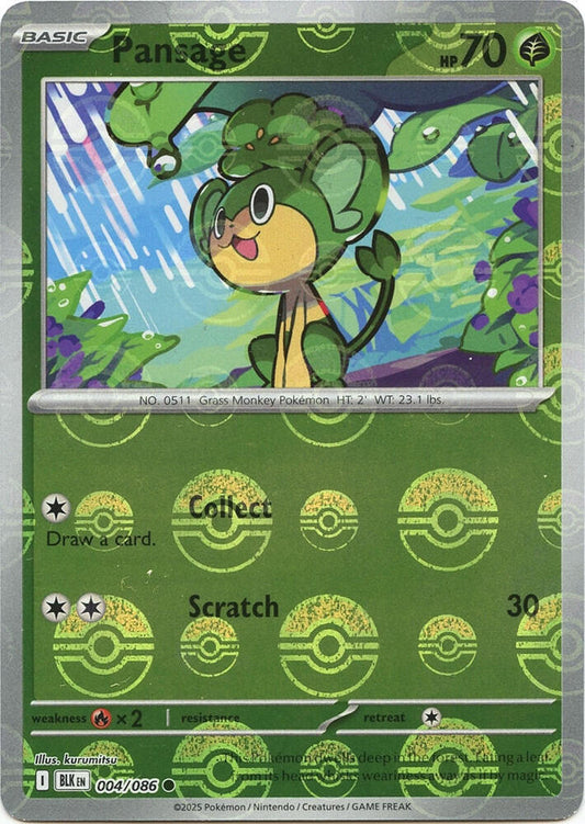 Pansage (Poke Ball Pattern) - SV: Black Bolt (BLK)