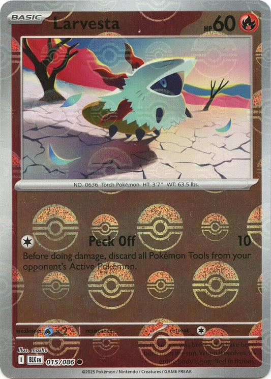 Larvesta (Poke Ball Pattern) - SV: Black Bolt (BLK)