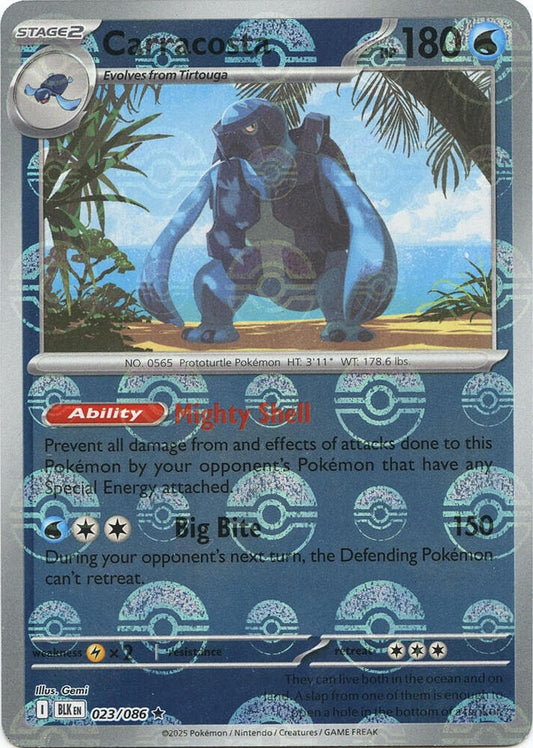Carracosta (Poke Ball Pattern) - SV: Black Bolt (BLK)