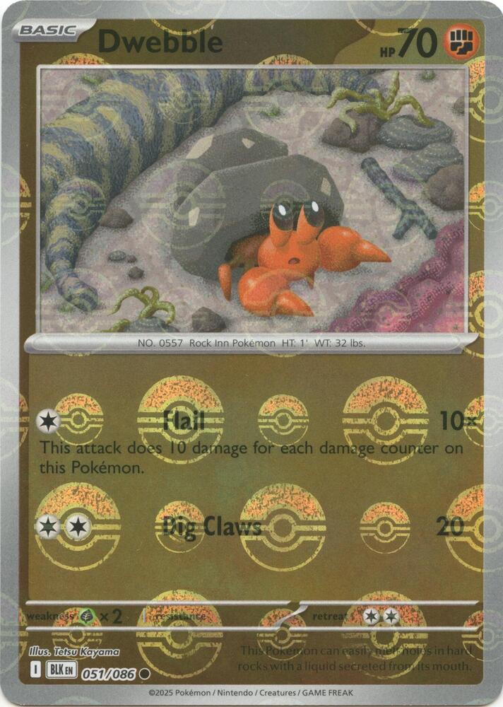 Dwebble (Poke Ball Pattern) - SV: Black Bolt (BLK)
