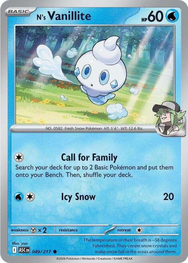 N's Vanillite - ME: Ascended Heroes (ASC)