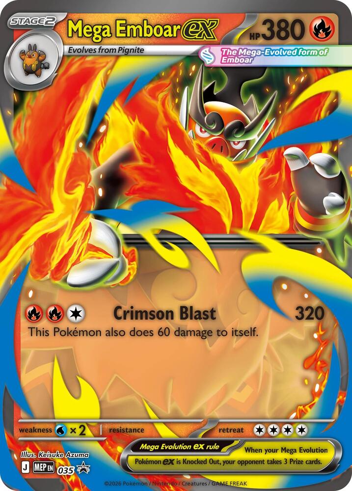 Mega Emboar ex - 035 - ME: Mega Evolution Promo (MEP)