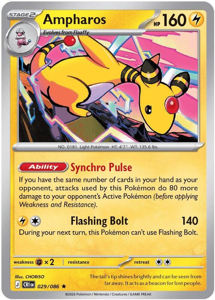 Ampharos - 029/086 - ME04: Chaos Rising (CRI)