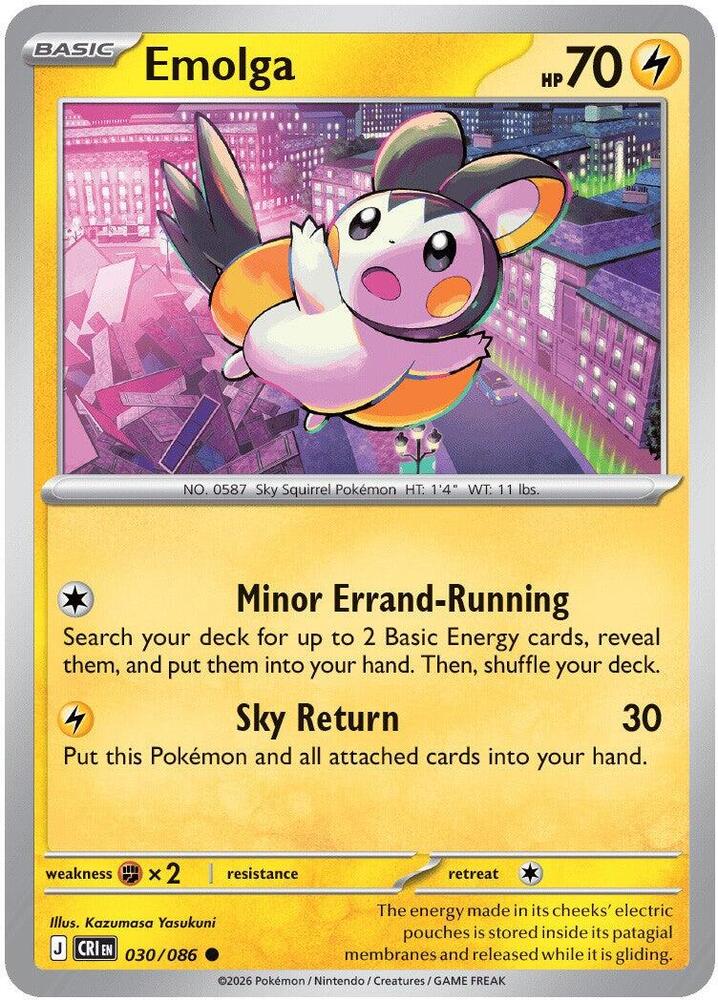 Emolga - ME04: Chaos Rising (CRI)
