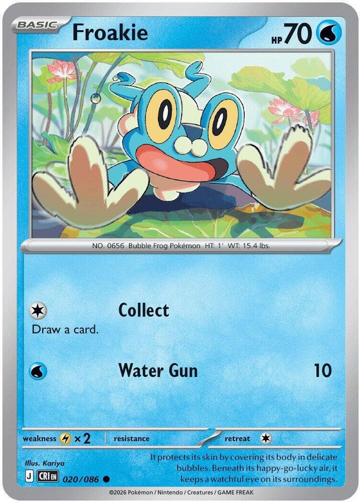 Froakie - 020/086 - ME04: Chaos Rising (CRI)