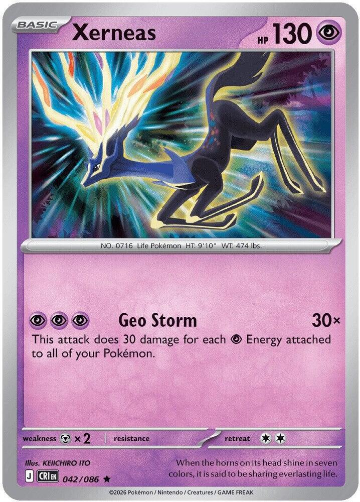 Xerneas - 042/086 - ME04: Chaos Rising (CRI)