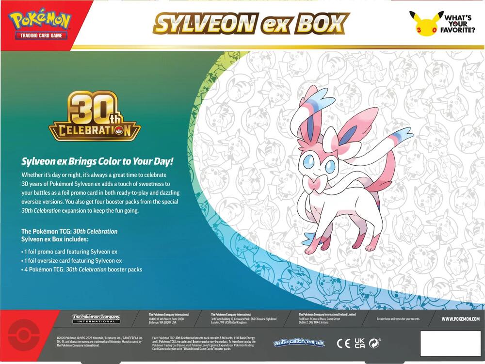 Sylveon ex Box - ME: 30th Celebration (30C)