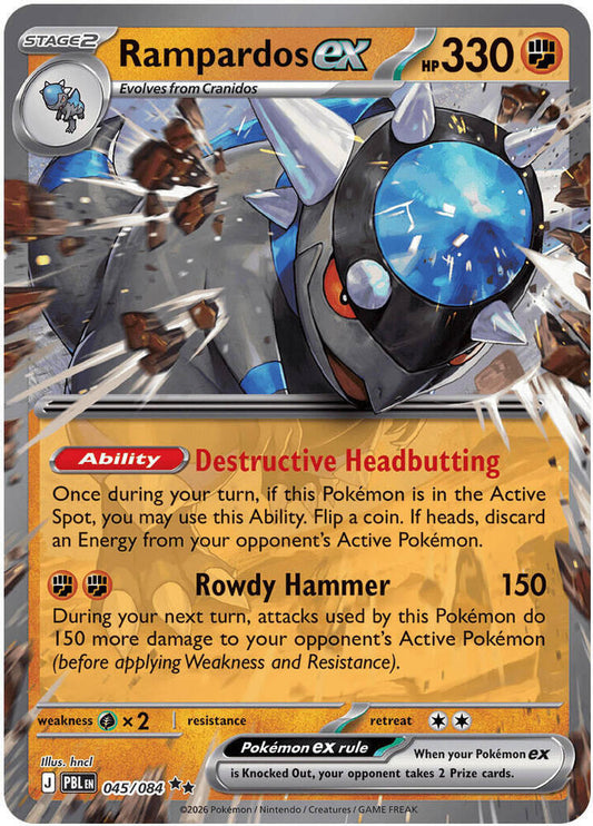 Rampardos ex - 045/084 - ME05: Pitch Black (ME05)