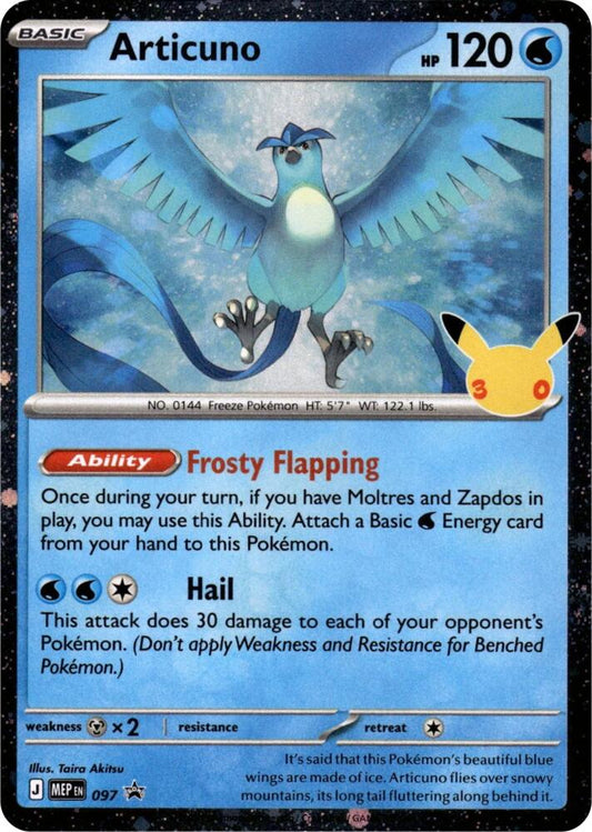 Articuno - 097 (30th Celebration) - ME: Mega Evolution Promo (MEP)