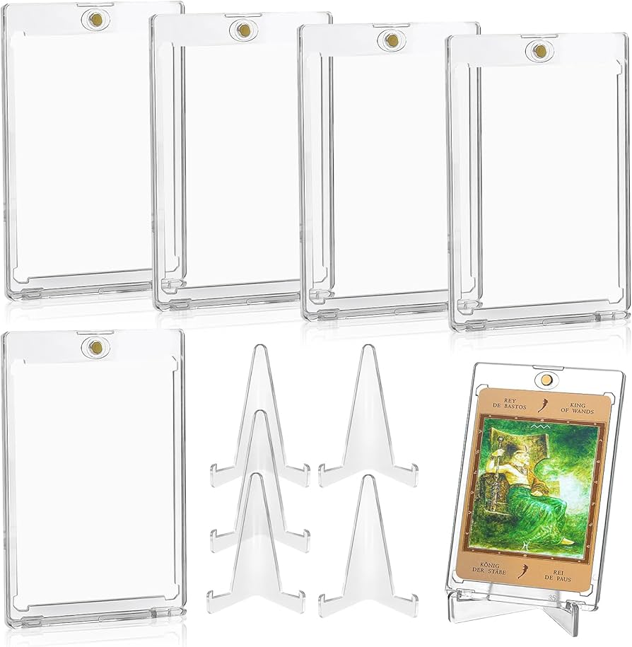 Protector-exhibidor magnetico con base