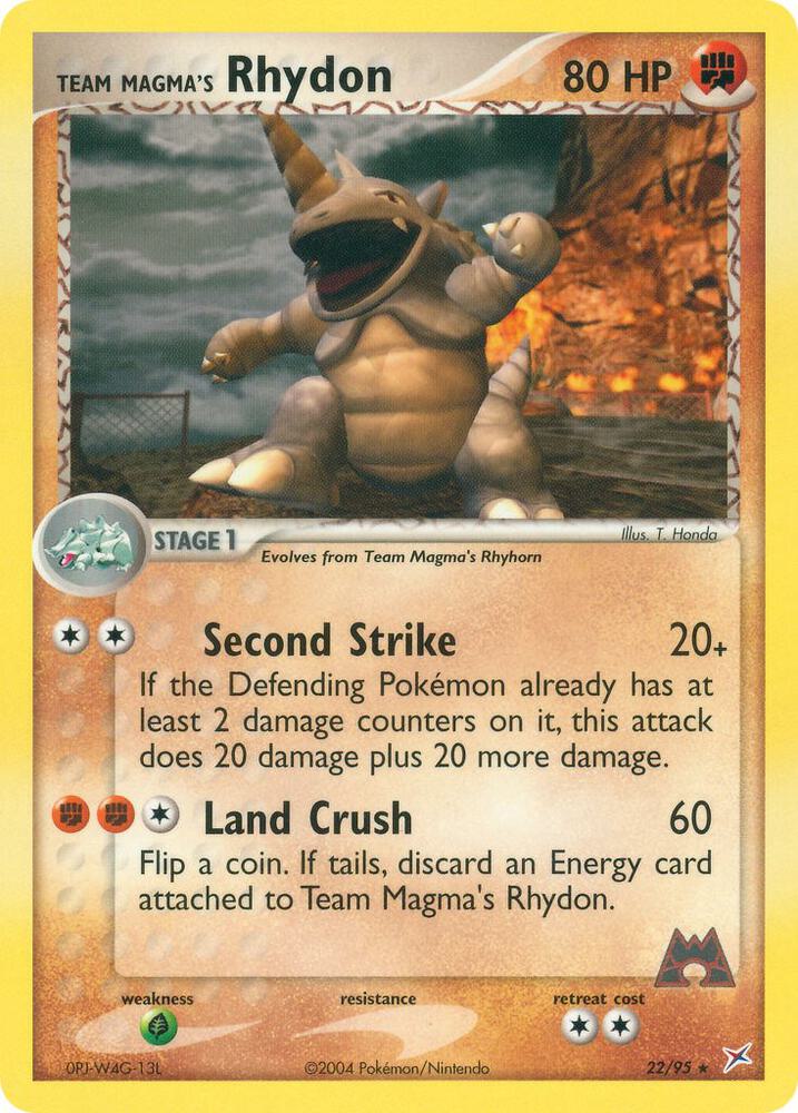 Team Magma's Rhydon - 22/95 - Team Magma vs Team Aqua (MA)