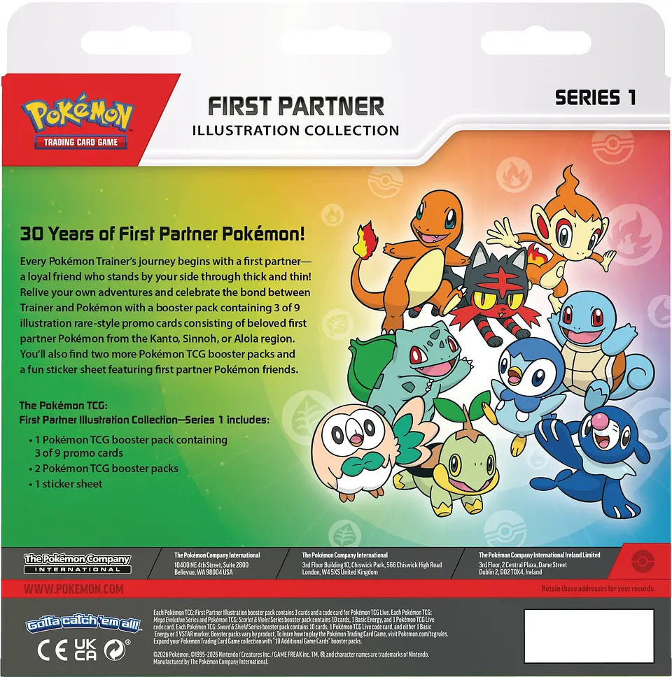 Pokemon TCG First Partner Illustration Collections - Series 1