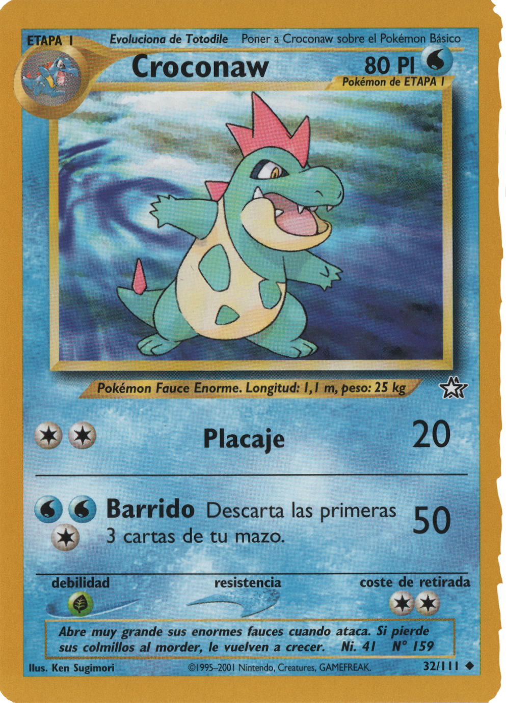Croconaw (32) - Neo Genesis (N1)-Unlimited