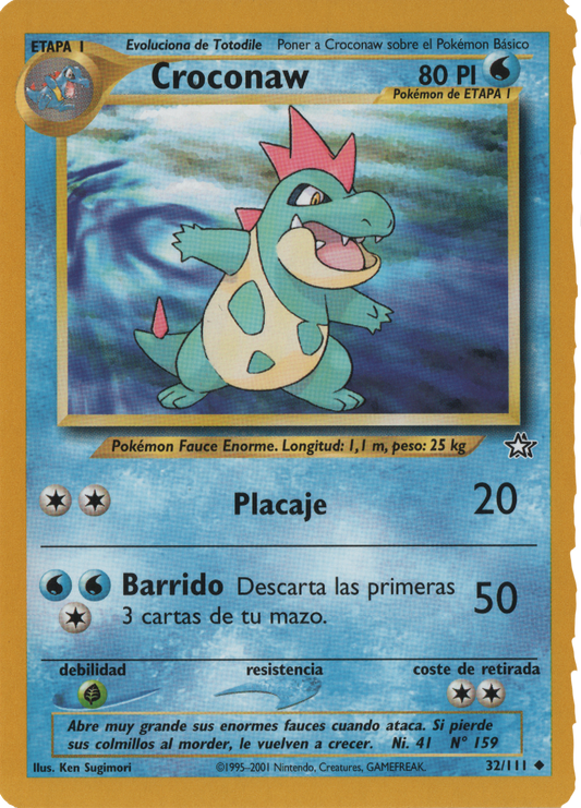 Croconaw (32) - Neo Genesis (N1)-Unlimited