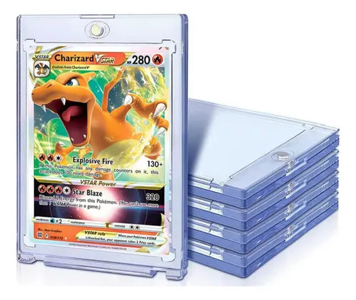 Protector-exhibidor magnetico con base