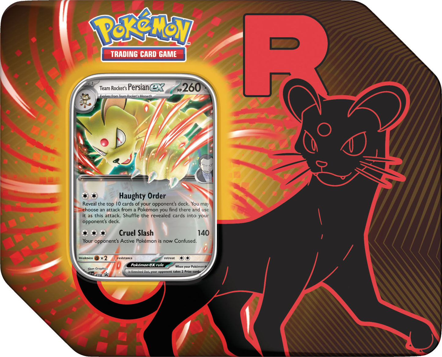 Pokemon Team Rocket Tin 2025 Inglés